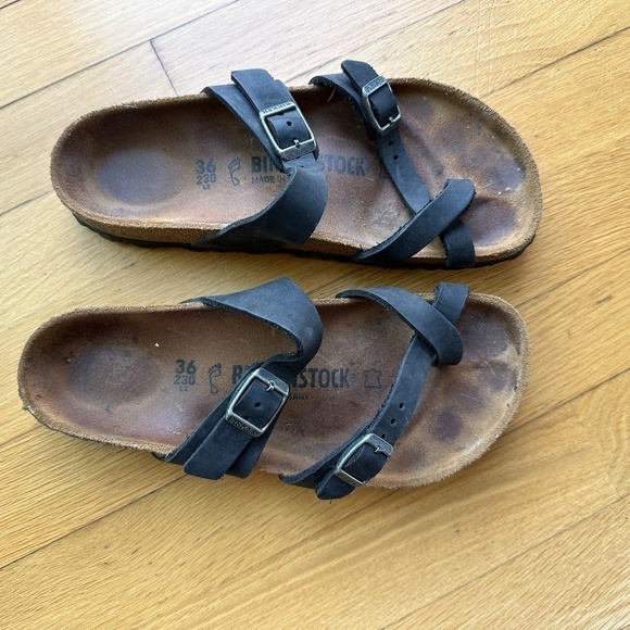 Birkenstock Womens Mayari Birko-Flor Flip Flop Summer Sandals Black Sz 5 US - Picture 3 of 11